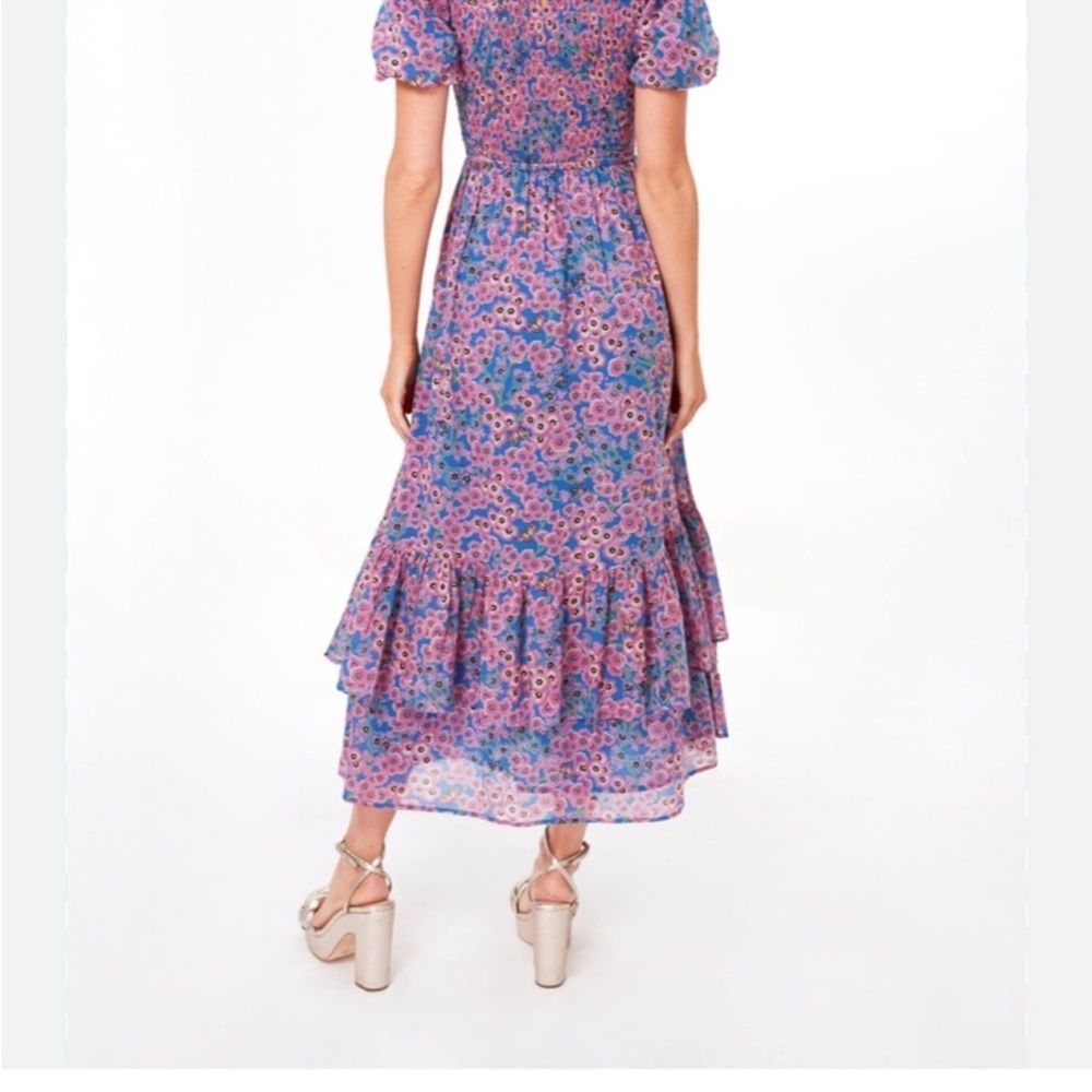 Banjanan Pink & Blue Floral Midi Dress - Picture 5 of 16